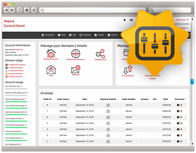 Web Site Control Panel